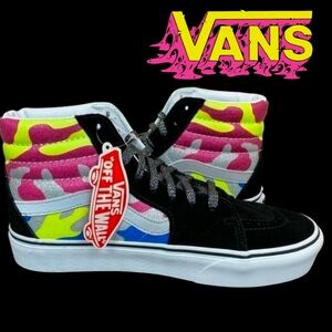Vans Sk8 Hi Platform 2 Women Size 10 After Dark Black Multicolor 052025